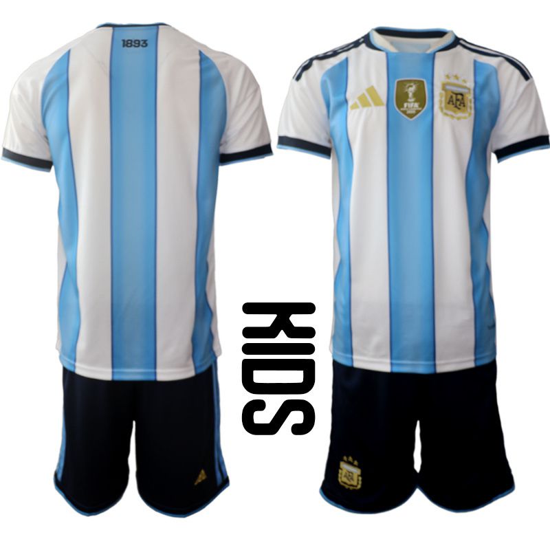 Youth 2026 World Cup National Team Argentina home white Blank Soccer Jersey->pittsburgh pirates->MLB Jersey